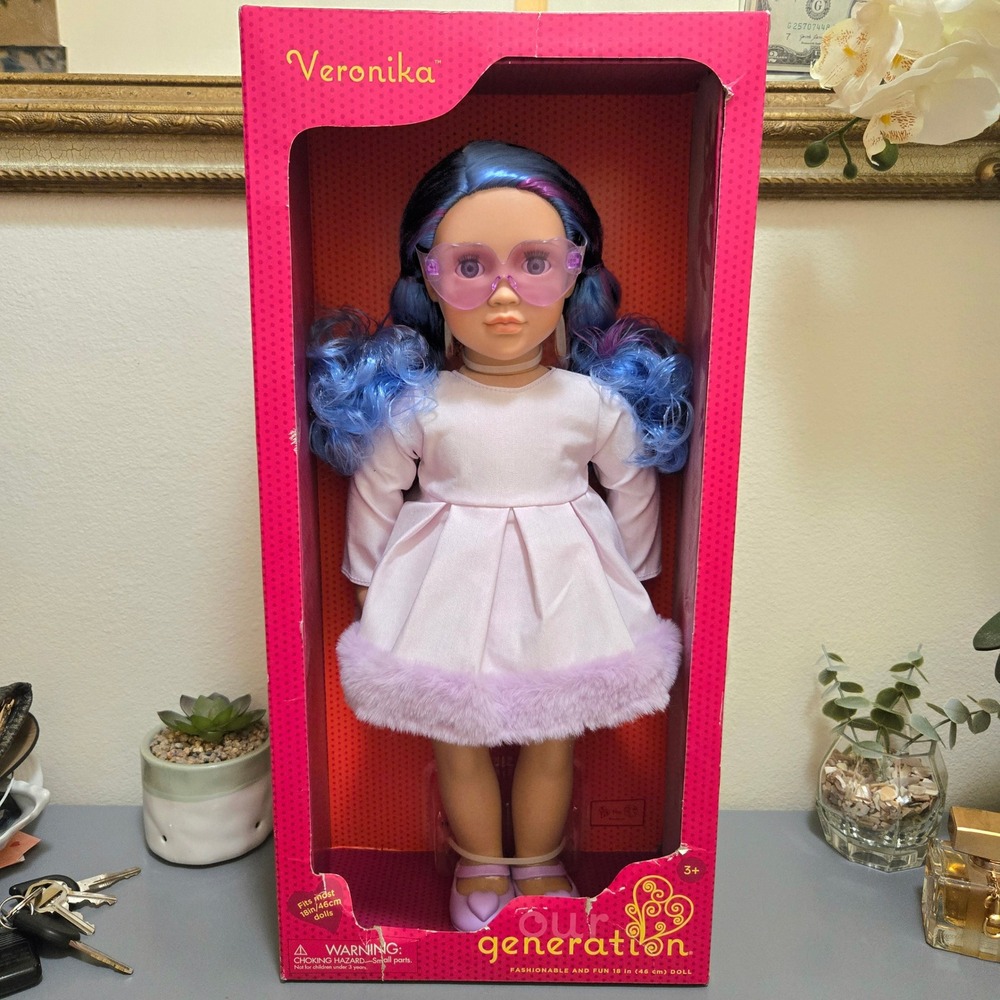 Our Generation Veronika Doll Kids 18in Heart Glasses Retired